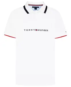 Большие мальчики Томас короткий рукав поло Tommy Hilfiger, белый