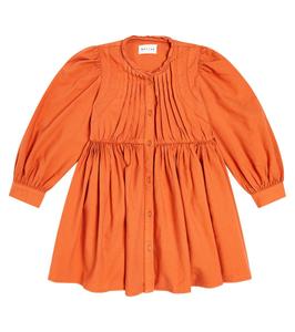 Хлопковое платье trudy со складками Morley, красный