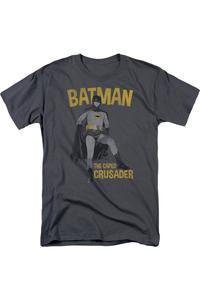 Футболка / футболка Batman Classic Tv Caped Crusader с коротким рукавом для взрослых Gildan, цвет charcoal