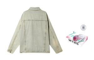 Джинсовая куртка унисекс LEMANISM, Абрикос (пиджак летного костюма)