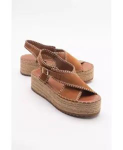 Босоножки Bellezza на платформе из кожи Forever & Always Shoes, коричневый