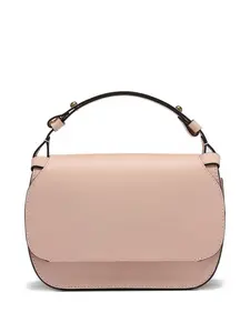 Плечевая сумка с клапаном-седлом Officine Creative, розовый