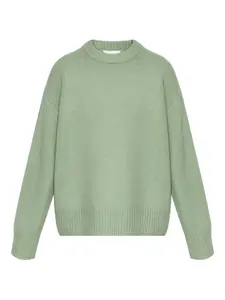Кашемировый свитер с круглым вырезом Lisa Yang, зеленый