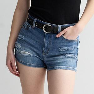 Джинсовые шорты с высокой посадкой Juniors So, Light Med Destruct