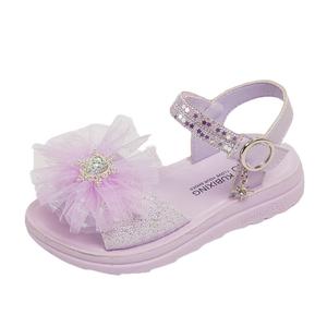 Детские сандалии с низким верхом, противоскользящие, амортизирующие, устойчивые к истиранию, с отскоком Marcolor, фиолетовый