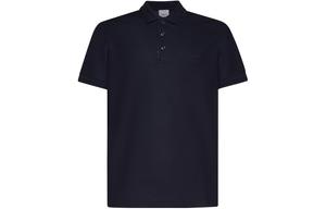 Футболка поло с коротким рукавом и вышитым логотипом Burberry, морской синий