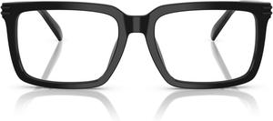 Michael Kors Men's Mk4155u Bayshore универсальная посадка квадратные оправы для очков, Black/Demo Lens