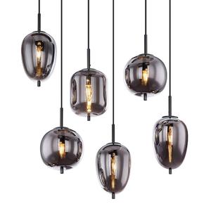 Подвесной светильник Globo Lighting Blacky Typ C, матовое стекло / железо - 6 ламп