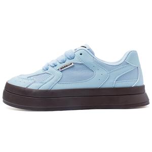 Кеды, скейтборд обувь женская низкая светло-голубой Warrior