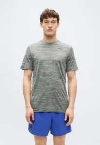 Новая спортивная футболка с отделкой из шпона. Nike Performance, Iron Grey/Pure/Black