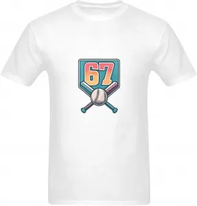 Винтажная футболка с принтом Baseball 67, спортивный стиль