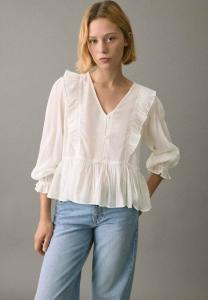 Блуза Mango Kids TEEN, Off White/Off-White