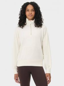 Флисовая кофта Escape Luxe с полузамком и укороченным кроем Sweaty Betty, Lily White