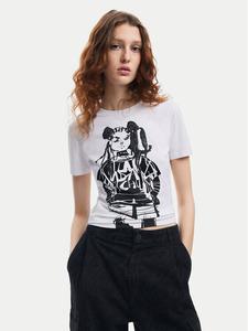 Футболка узкого кроя Desigual, белый