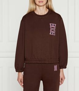 Толстовка Pinko Regular Fit, коричневый