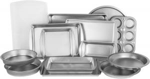 Набор противней для выпечки EZ Baker из стали, 14 предметов, серый