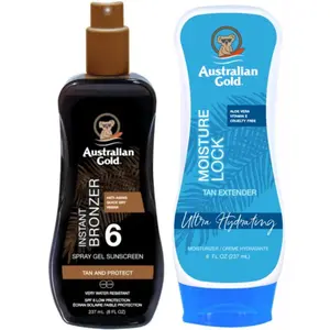 Australian Gold Bronzer Gel Spray SPF6 + Moisture Lock 237 мл