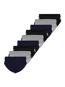 Schiesser Трусы-слипы Rio из органического хлопка (95/5 Stretch), серого, черного и синего цвета