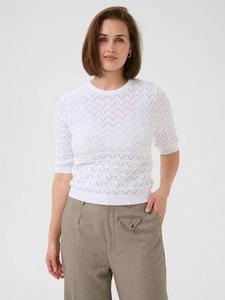 Текстурированный короткий рукав Karla KAFFE, White