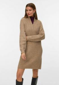 Платье Vero Moda VMLEFILE MIDI, Silver Mink/Sand