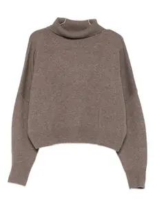 Свитер с высоким воротом Loulou De Saison, коричневый