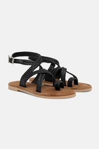 Кожаные сандалии Answear.Lab, черный