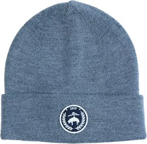 Мужская двухслойная шапка из мериносовой шерсти Brooks Brothers, зимняя, темно-серого цвета, с нашивкой-логотипом, Charcoal