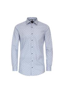 Мужская деловая рубашка с принтом, облегающая боди Venti, цвет Mittelblau