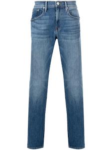 Прямые джинсы средней посадки FRAME, синий