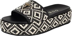 GUESS womens Longoh, Black/White 001