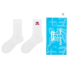 Коллекция Strawberry Bear унисекс носки Crew 4 пары в подарочной сумке Disney, белый