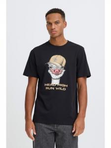 BLEND Рубашка с круглым вырезом BHKurt белого цвета