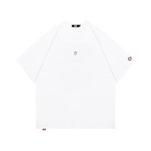 Футболка с коротким рукавом свободного кроя с заниженной линией плеча box unisex GXXX, белый