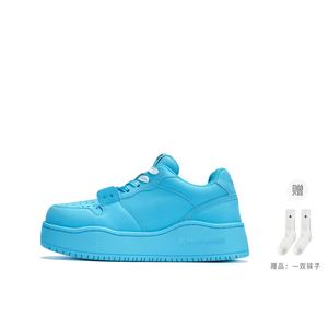 WANDER AROUND Низкие повседневные кроссовки для скейтбординга унисекс синего цвета