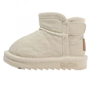 Теплые противоскользящие высокие кроссовки для малышей MAIBUXIONG, бежевый