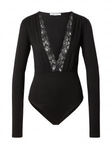 ABOUT YOU Боди-рубашка 'Alena' в черном цвете