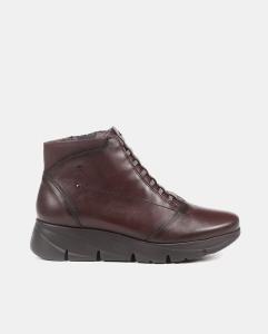 Женские кожаные ботильоны Bona на эластичной застежке Fluchos, бордо