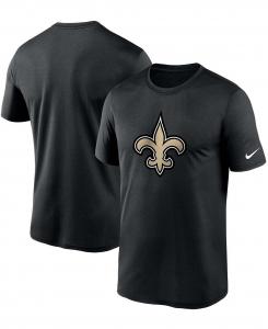 Мужская черная футболка с логотипом Big and Tall New Orleans Saints Essential Legend Performance Nike