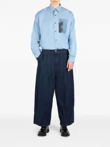 Джинсы с контрастной строчкой Société Anonyme, синий