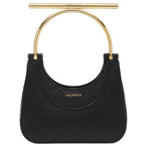 Alexander McQueen Миниатюрная женская сумка из ягненка черная