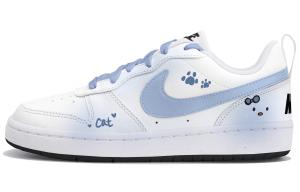 Nike Court Borough Low top детские скейтборд-кроссовки White Blue для подростков