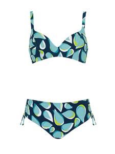 Футболка Бикини SUNFLAIR, цвет Turquoise/Dark blue