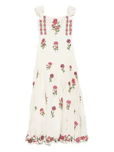 Платье Siembra Quebrada с открытыми плечами Agua By Agua Bendita, бежевый