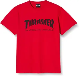 Мужская футболка THRASHER (Thrasher) с коротким рукавом и принтом (TH8101 / MAG LOGO) (TH8101 / MAG LOGO), черный/красный