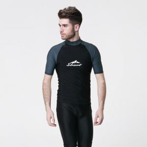 Мужской сплит-гидрокостюм Shark Bart с короткими рукавами для дайвинга, водонепроницаемый женский купальник, летний серый и черный топ, размер M-3XL SBART