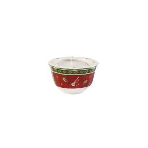 Подсвечник Villeroy & Boch Toy's Delight, 6x3,8 см, бело-красный
