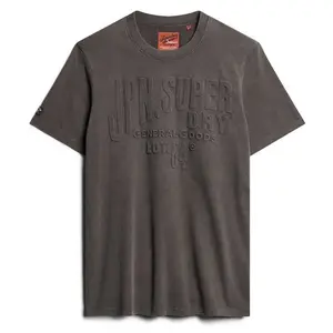 Футболка Superdry Embossed Logo Graphic, серый