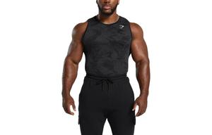 Мужская майка charcoal gray GYMSHARK, серый