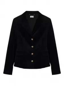 Бархатный пиджак на пуговицах Simkhai, черный