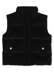 DL1961 KIDS дутый бархатный жилет, черный